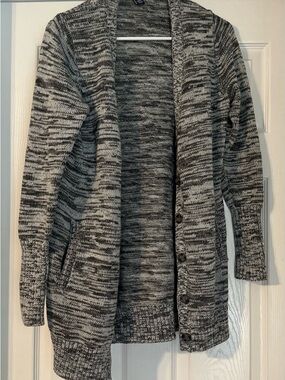 GAP Gray Marled Knit Sweater